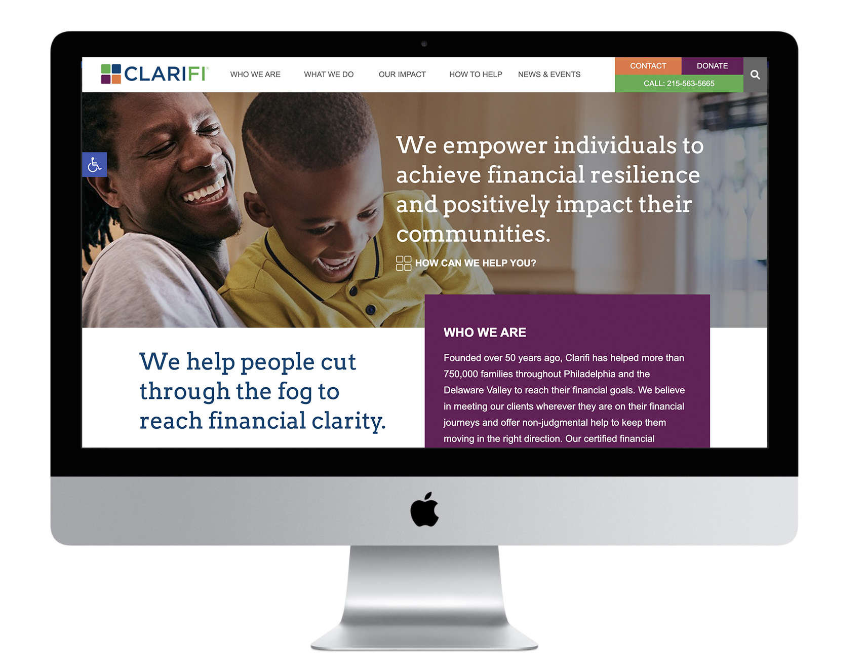 Clarifi Homepage Screen
